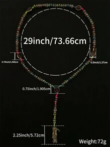 Halskette des Heiligen Todes, Stil. Rosenkranz-Halskette des Heiligen Todes, Weihnachts- und Halloween-Geschenk für Männer und Frauen