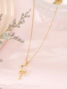 1 Dây chuyền tua rua mặt trăng sao đơn giản và dễ thương cho bé gái Quà tặng sinh nhật ngày lễ cho bé gái - Một cỡ - Xem 3