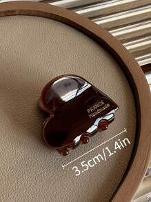 6 件/4 件/1 件亚克力发夹 2024 新款心形迷你爪夹，适用于刘海和侧发际线，多巴胺情人节发夹，发夹，发夹，发夹，学校用品，学院秋冬发饰，女士度假装扮