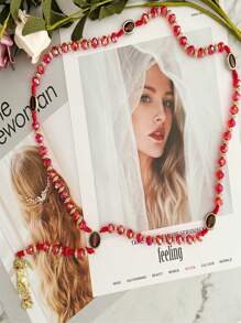 Halskette des Heiligen Todes, Stil. Rosenkranz-Halskette des Heiligen Todes, Weihnachts- und Halloween-Geschenk für Männer und Frauen