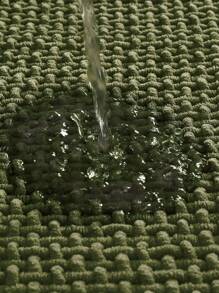 1pc Luxury Chenille Bath Rug 19x31'', Extra Soft And Absorbent Shaggy Bathroom Mat Rugs, Machine Washable, Non-Slip Plush Carpet Runner For Tub, Shower, And Bath Room, Green Home Bathroom Decor Outdoor Rug Door Mat Fall Decor Bathroom Accessories Back To School Entryway Decor - Green - View 8