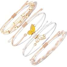 1 Bộ vòng tay hạt bướm dệt thủ công thời trang, thích hợp làm quà tặng cho các cặp đôi, bạn bè hoặc bạn thân - Nhiều màu - Xem 4