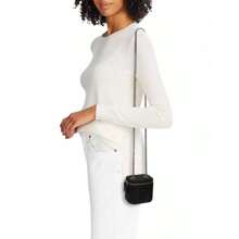 Marc Jacobs Marc Jbs | The Mini Vanity Leather Crossbody Bag - Black - View 2