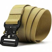 1pc Belts For Men Work Hiking Riggers Web Belt With Heavy Duty Quick Release Metal Buckle Chinese New Year Valentine Day Gift And Daily Wear - A - View 8