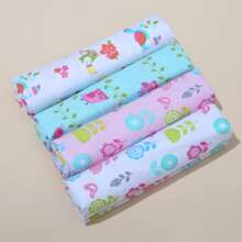 4 件装婴儿舒适毯子新生儿可爱襁褓包巾爱心情人节 - 彩色 - 查看 12