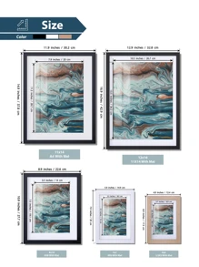 Marcos elegantes de pared en varios colores para fotos de tamaños 4x6, 5x7, 8x10, 11x14, 12x16, ideales para la decoración del hogar, para estrellas/luna