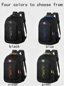 Mochila de gran capacidad en versión coreana para estudiantes masculinos de secundaria y preparatoria, mochila escolar de ocio y viaje de tela oxford, suministros escolares, bolsa de Navidad, multiusos, casual, vacaciones, viajes, gimnasio, regreso a la escuela, playa, laptop, deportes, senderismo, fin de semana, primavera