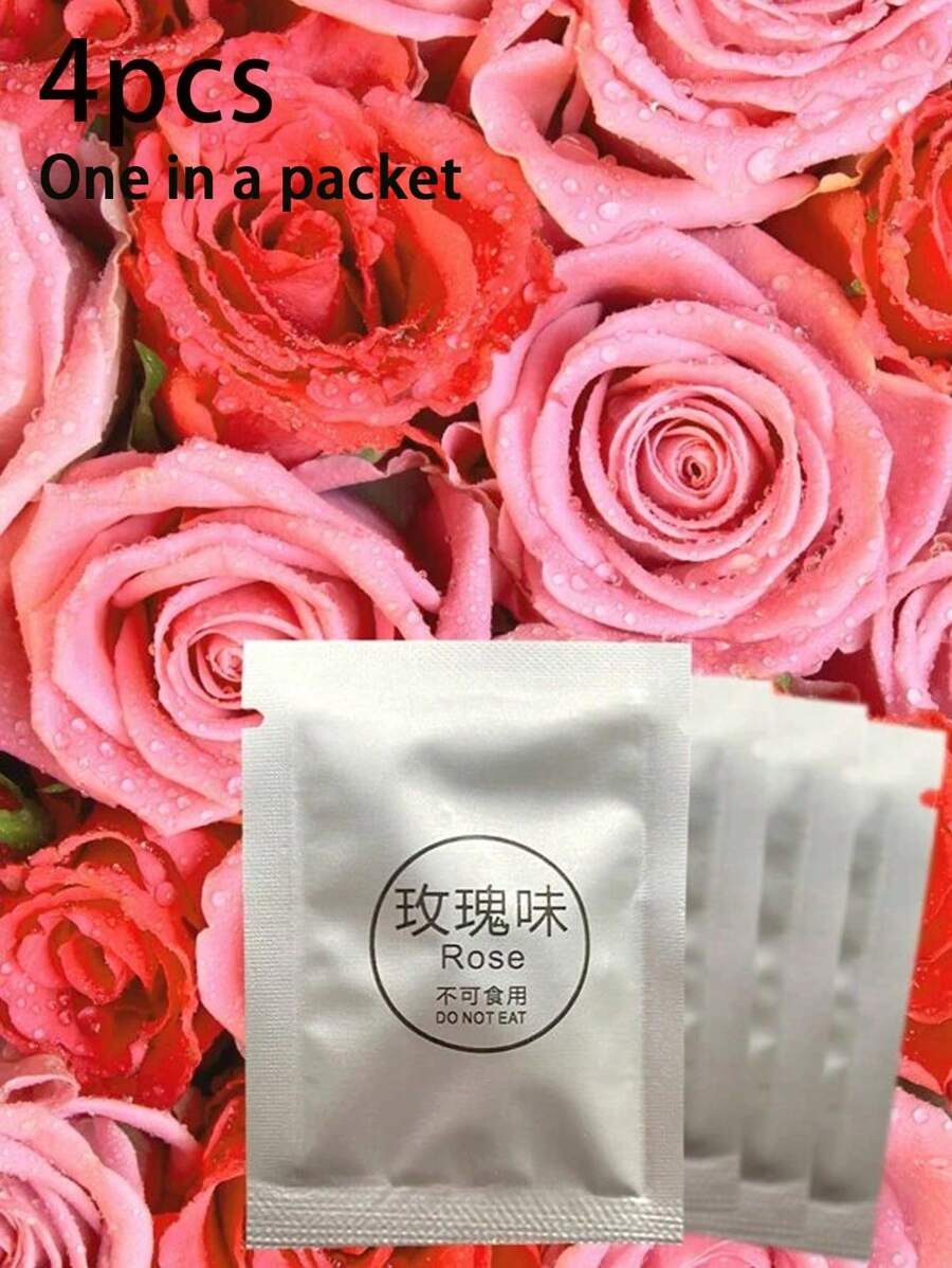 4 piezas Repuesto de ambientador de coche con aroma a rosa - Rosa - Ver 1
