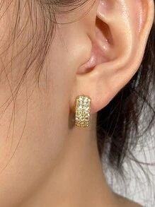 rakol Bộ 6 khuyên tai đá Cubic Zirconia phong cách Bohemian thời trang đa năng, thích hợp để trang trí xếp chồng hàng ngày cho phụ nữ - Hoa tai - Xem 3