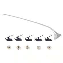 1964 Chevy Impala Rear Center Trunk Spear Panel Molding W/ Clips Dynacorn-M1724G - Silver - View 1