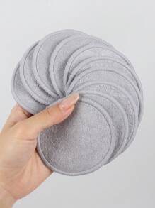 10 件可重复使用的卸妆棉，柔软卸妆棉，适用于洗面奶 - 可洗竹制圆垫，面部护肤垫，双面卸妆布，圆形设计用于面部和皮肤护理模糊蓬松海绵，去除浓妆和面部粉底垫，适合所有皮肤类型的面部清洁垫。 - 彩色 - 查看 14