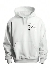 Tatoo Sweatshirt Kpop Collection Fans Army - White - View 1