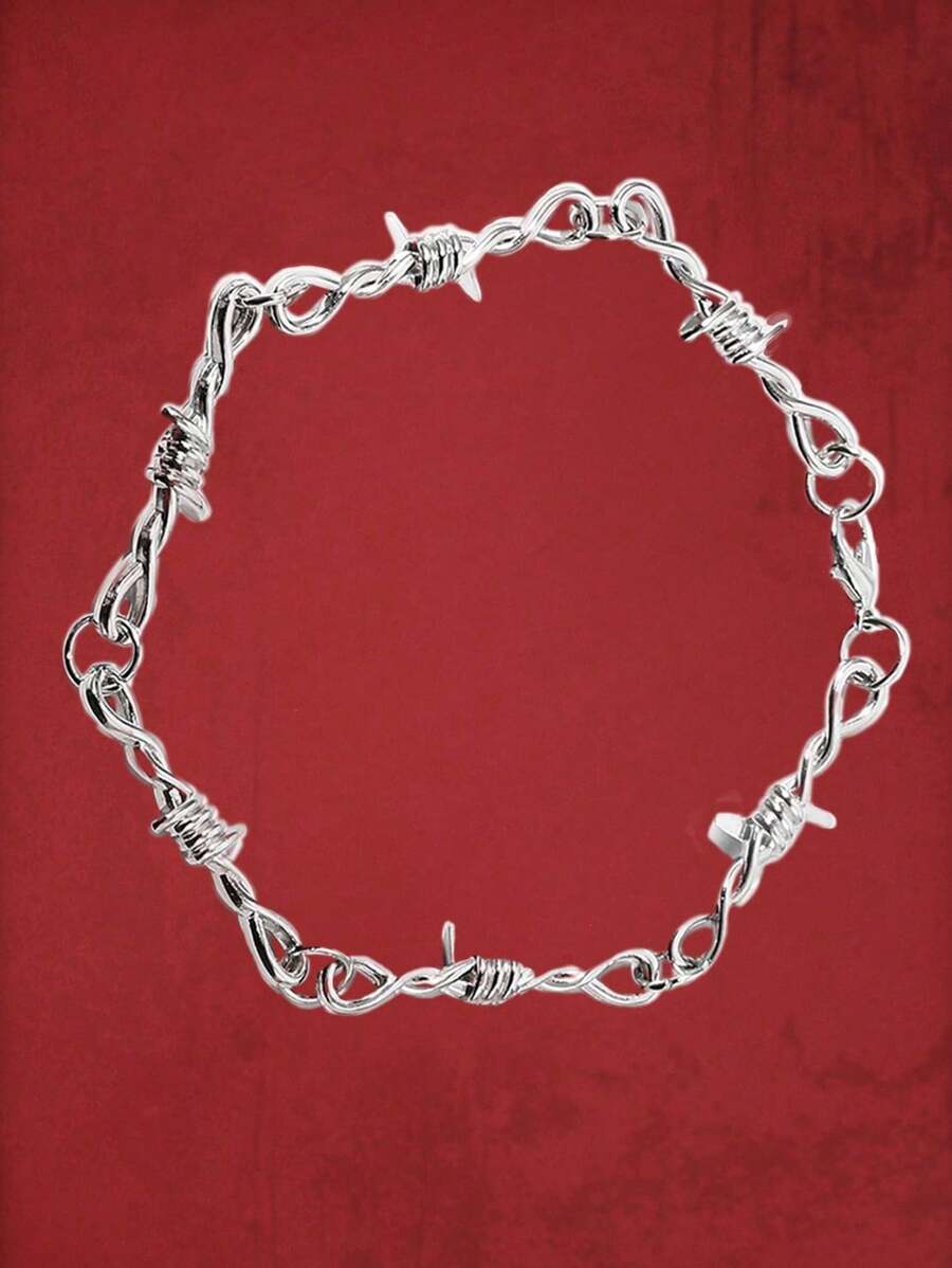 Punk Thorn Decor Bracelet