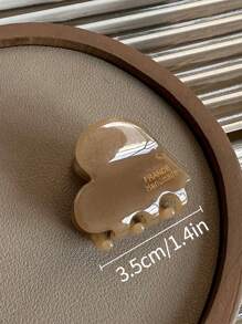 6 件/4 件/1 件亚克力发夹 2024 新款心形迷你爪夹，适用于刘海和侧发际线，多巴胺情人节发夹，发夹，发夹，发夹，学校用品，学院秋冬发饰，女士度假装扮