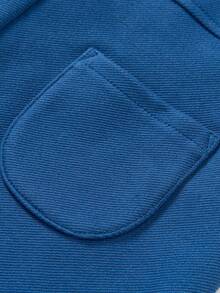 Mini Bala 婴儿弹力休闲裤 - 藍色 - 查看 7