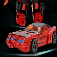 Transforming Robot Action Figure - Bumblebee Warrior Mech, Converts To A Yellow Toy Car - Multicolor - View 7