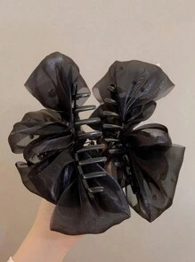 topshiny 1pc Fashion Faux Pearl Bow Hair Clip, Elegant Accessory For Women And Girls, Suitable For Daily Outfit And Photography Hair Claws Claw Clips Hair Clips Hair Jaw Clip Hair Clamps Hair Clutch Hair Catcher Clip Fall Winter Hair Accessories For Women For Vacation Outfits Woman