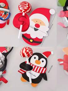 25PCS Christmas Candy Gift Packaging Santa Claus Penguin Lollipop Paper Card Decoration Card Insert, Weird Stuff, Mini Stuff, Cute Aesthetic Stuff, Cool Gadgets, Unusual Items Christmas Decorations Christmas Decor Christmas Gifts Christmas Party Supplies Christmas Gift Bags Christmas Bags Christmas Stickers Christmas Christmas Decorations Christmas Pajamas Christmas Gifts Christmas Decor