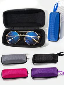 1 件装蜂窝纹理拉链眼镜盒男女通用眼镜配件女士 - 彩色 - 查看 7