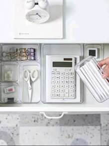 1pc Clear Drawer Storage Box Room Decor Home Decor Fall Decor Bedroom Decor - Clear - View 9