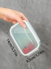 Microwaveable Plastic Lunch Box For Work, Rough Rice Bento Meal Prep Container With Lid,Leak-Proof Meal Prep Storage Box - Multicolor - View 2