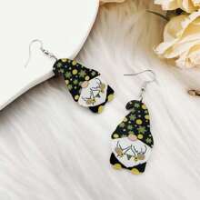 8pairs Cute Easter Gnome Dangle Earrings, Funny Gnome Pendant Earrings For Women Holiday - Multicolor - View 7