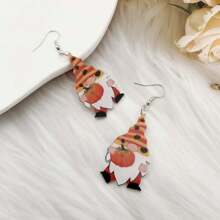 8pairs Cute Easter Gnome Dangle Earrings, Funny Gnome Pendant Earrings For Women Holiday - Multicolor - View 3