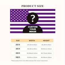 Custom Purple American Flag - 1pc Personalized Design Your Own Image Polyester Tapestry For Home, Dorm, Events - Durable, No Electricity Needed Decorative Flag