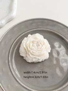 一盒精美个性化花香香味蜡烛摆件节日礼物室内除臭香味清新持久芳香疗法香味蜡烛、万圣节、幽灵、秋季、冬季、假日、节日、房间装饰、礼物 - 白色 - 查看 4