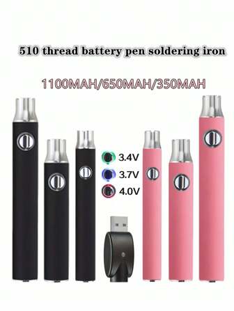 Brand New 510 Battery Pen Soldering Iron With USB Charging Head, Adjustable Voltage, 510 Soldering Iron