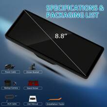 ASAWIN Wireless CarPlay Mirror Link Screen For Car 8.8 Inch Android Auto Multimedia Player Voice Control GPS Navigation  IPS Touch Screen Backup Camera - Backup Camera - View 8