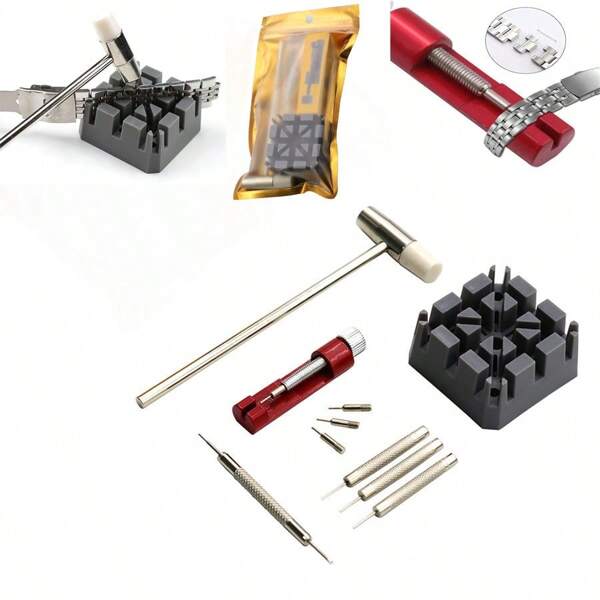 10-In-1 Watch Repair Tool Kit, Includes Watch Band Adjuster, Watch Case Opener, Watch Pin Remover, Watch Repair Tools