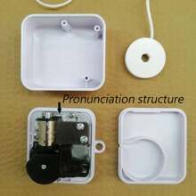 Pull Tab Manual Music Box, Metal/Plastic Composition, With Pull Cord-Style Alarm Strip Roller Rotating Sound Maker, Plays Various Music Notes And Lullaby Best Gifts Birthday Graduation - Multicolor - View 4