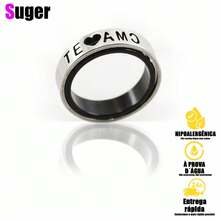 Engagement Rings I Love You Ring Silver Hollow Heart Diamond Dating Commitment - 銀色 - 查看 3
