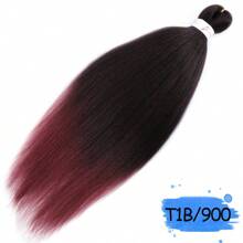 编织发预拉伸 18-36 英寸编织发不发痒热水定型专业合成接发适用于日常编织 - 彩色 - 查看 40