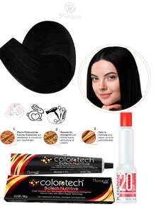 Color Tech Tinte Permanente en Crema 90g - 1 NEGRO - Ver 3