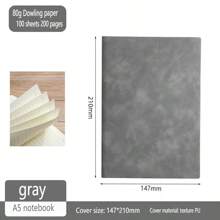 Lined Journal Notebook For Women Men,200 Pages A5 Hardcover Leather Journals For Writing,Travel,Business,Work & School,College Ruled Notebooks For Note Taking, Diary Notepad 5.7"*8.4" - A5 - View 10