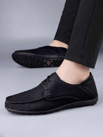 Men Shoes Low Vamp Formal Shoes , Round Toe Slip-On Loafers, Business & Fashionable Penny Loafers, Ultrafine Fibers, Soft Bottom With Half Insole, Simple Daily Casual Shoes For Commuting, Lightweight Men's Shoes, White Wedding/Formal Flat Shoes, Suitable For Dress Shoes, White Men's Shoes, Multi-Colorable Shoes For Men
