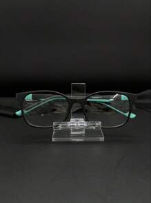 Children's Glasses Children's Frame Boy Girl Square Rubberized Flexible - 綠色 - 查看 1
