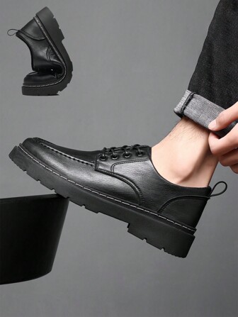 Zapatos formales de vestir negro con cierre deslizante para hombre, oxfords casuales de negocios formales, antideslizantes