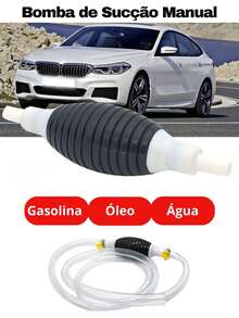 Manual Suction Pump For Transferring Gasoline Water Oil Ethanol Liquids With Hose - trắng - Xem 3