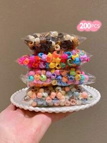 200pcs Cartoon Hair Clips Cute Hair Accessories For Girls