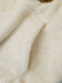 Sudadera de forro polar con cuello redondo de moda para hombre - Blanco - Ver 10