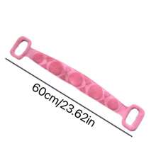 Silicone Back Scrubber - Multipurpose Long Shower Loofah For Strong Two-Sided Exfoliation And Body Scrubbing, For Men And Women Home Bathroom Decor Fall Decor Back To School - Multicolor - View 5