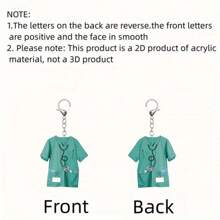 3pcs/1pc Nurse Keychain - 2D Acrylic Design With Stethoscope & Name Tag Acrylic Pendant - Perfect Gift For Nurse Appreciation Halloween School Letter Car Accessories Cute Goth Y2k