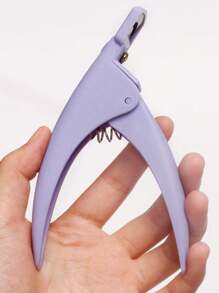 1pc Purple Nail Clipper, Acrylic Nail Cutter Scissors, Straight Edge Nail Nipper Tool For Salon And Home Manicure,Nail Supplies,Nail Tools,Nail Art Tools,Back To School,Nails,Nail Tools For Press On Nails,Manicure Pedicure Tools - Purple - View 2