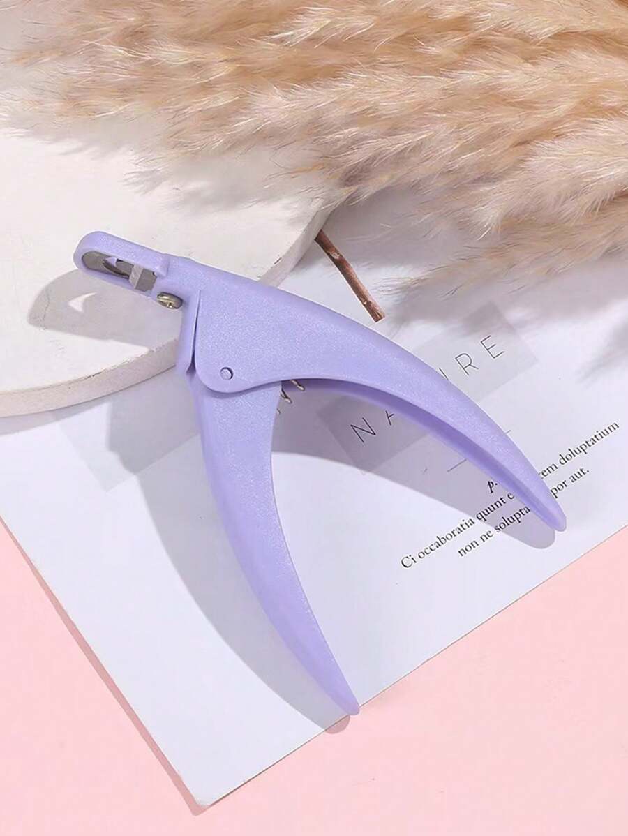 1pc Purple Nail Clipper, Acrylic Nail Cutter Scissors, Straight Edge Nail Nipper Tool For Salon And Home Manicure,Nail Supplies,Nail Tools,Nail Art Tools,Back To School,Nails,Nail Tools For Press On Nails,Manicure Pedicure Tools - Purple - View 1