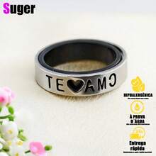 Engagement Rings I Love You Ring Silver Hollow Heart Diamond Dating Commitment - 銀色 - 查看 4