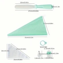 74pcs Pink & Green Cake Turntable, Stainless Steel Piping Tips Set, Cake Decorating, Icing Nozzles, Cupcake, Baking Pans, Baking Tools, Frosting, Cookies, Kitchen Gadgets, Valentine's Day Party, Home Decor, Home Gifts - Decorating Tools - View 4