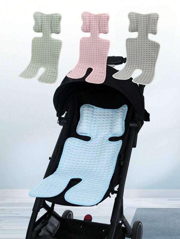 Baby Stroller Pad, Breathable Cooling Silk Seat Cushion, Newborn Stroller Mat, Universal For Stroller And Highchair